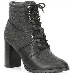 NWOB ANTONIO MELANI Grayciee Lace Up Heeled Boot Size 7M